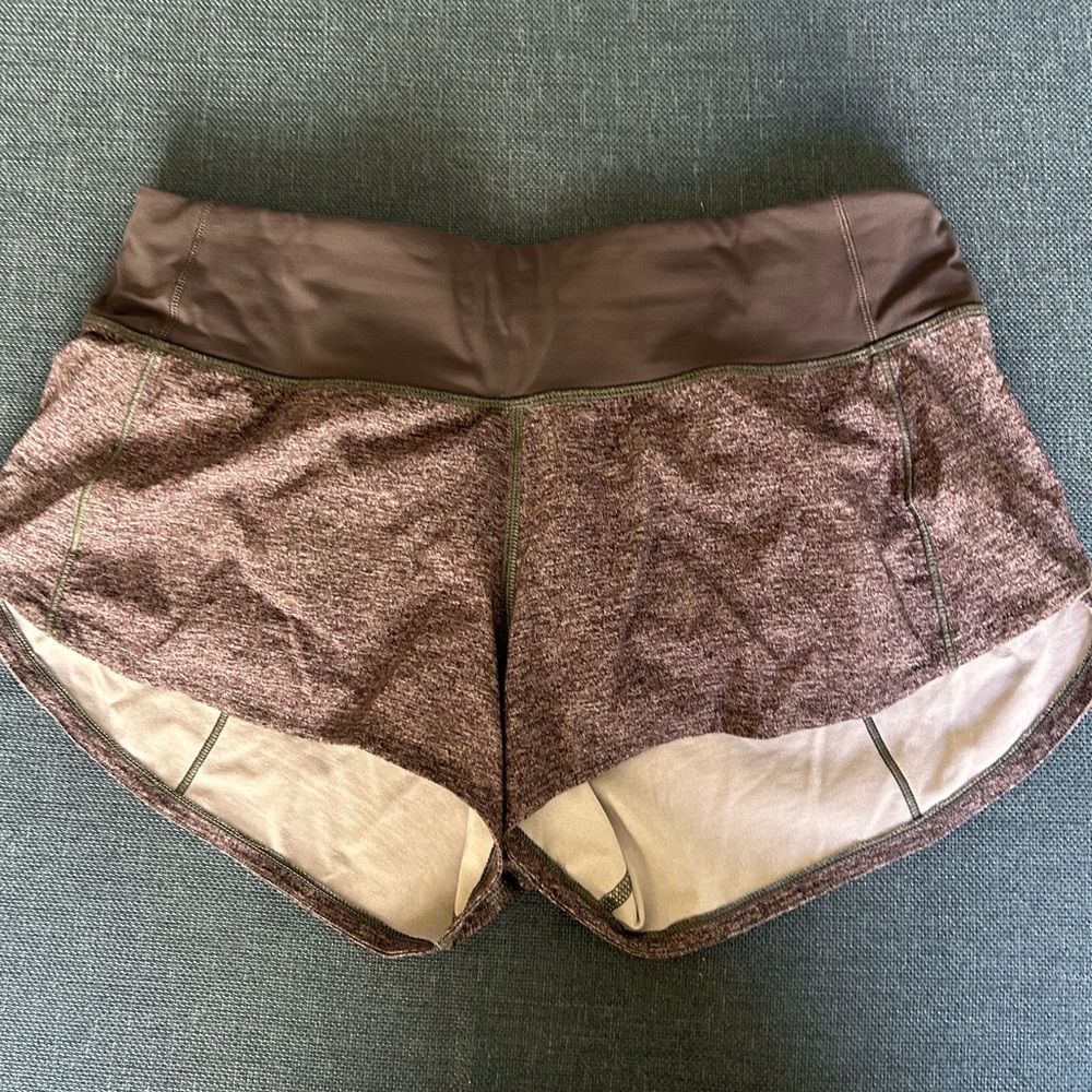 lululemon athletica Heathered Gray Athletic Shorts